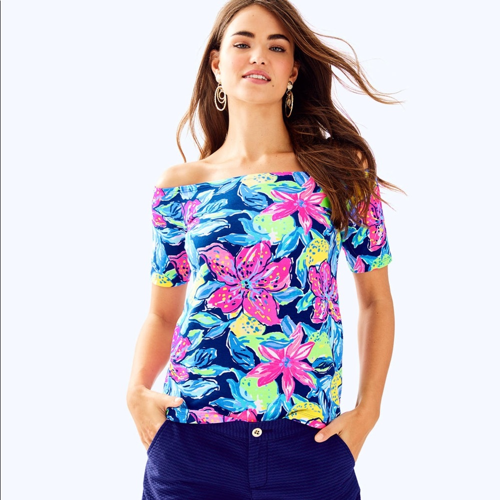 Lilly Pulitzer Keria Off Shoulder Top size XS